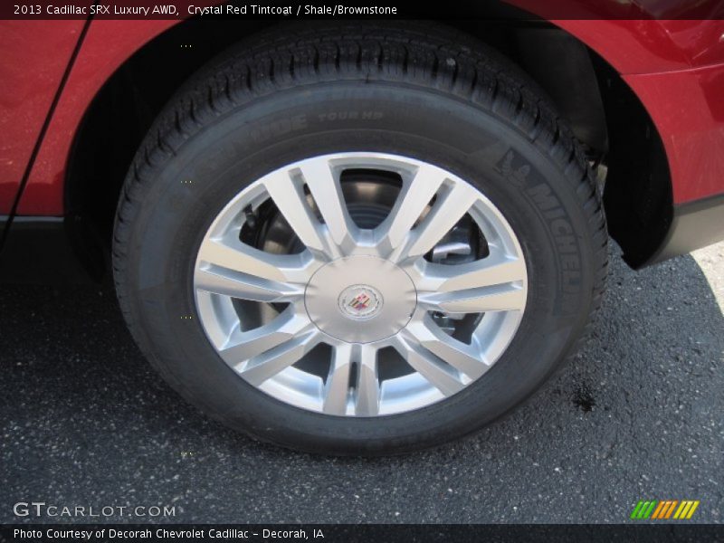 Crystal Red Tintcoat / Shale/Brownstone 2013 Cadillac SRX Luxury AWD