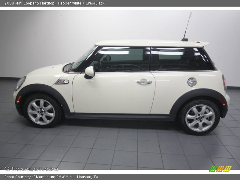 Pepper White / Grey/Black 2008 Mini Cooper S Hardtop