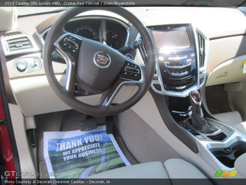 Crystal Red Tintcoat / Shale/Brownstone 2013 Cadillac SRX Luxury AWD
