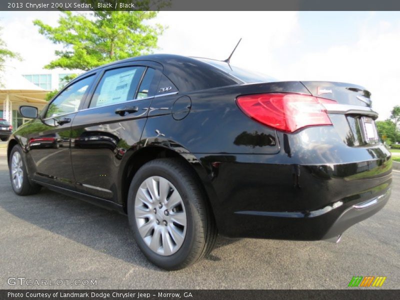 Black / Black 2013 Chrysler 200 LX Sedan