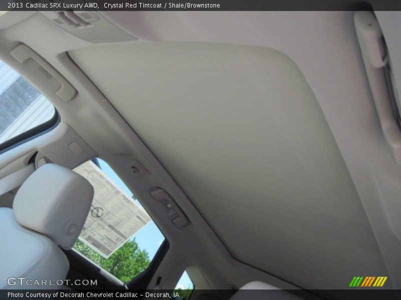 Crystal Red Tintcoat / Shale/Brownstone 2013 Cadillac SRX Luxury AWD