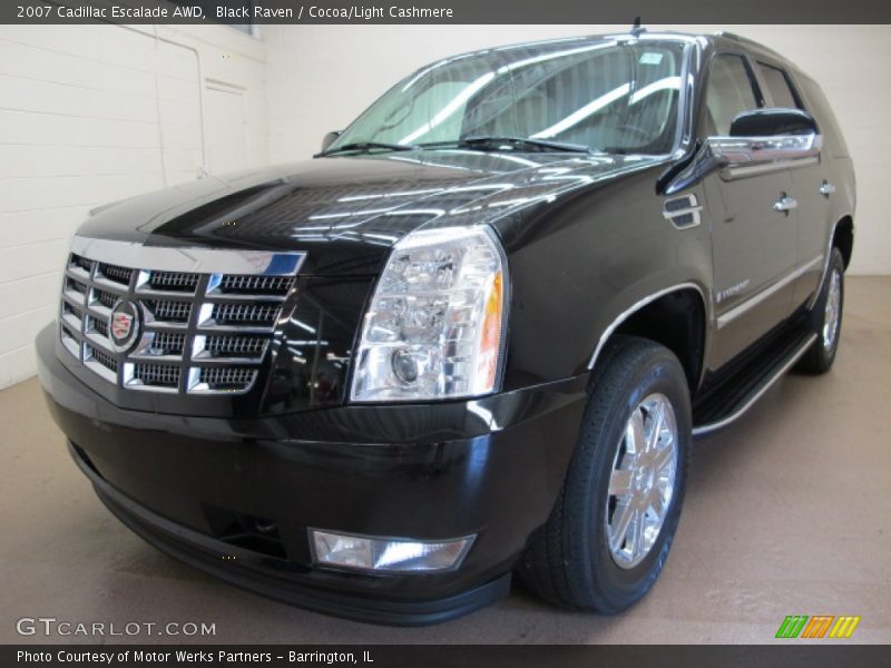 Black Raven / Cocoa/Light Cashmere 2007 Cadillac Escalade AWD