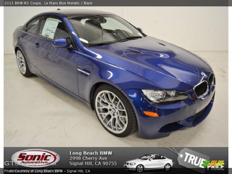 Le Mans Blue Metallic / Black 2013 BMW M3 Coupe