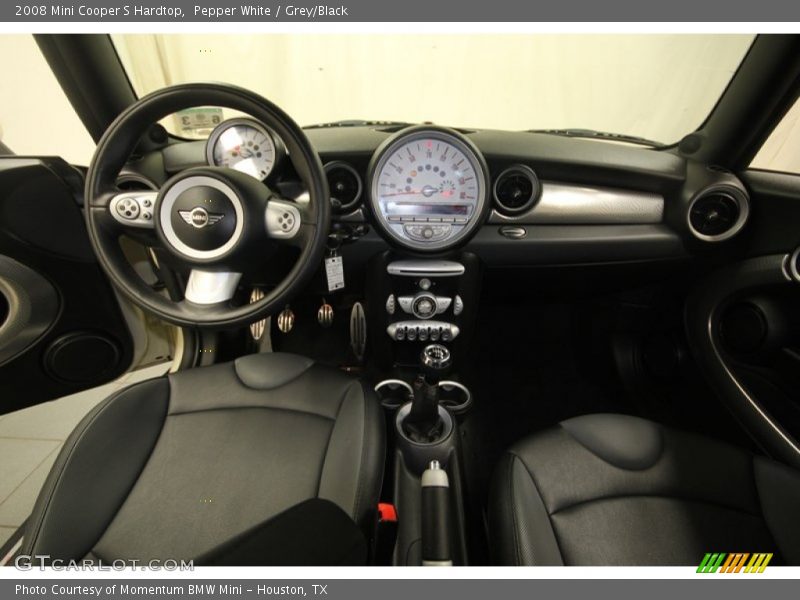 Pepper White / Grey/Black 2008 Mini Cooper S Hardtop