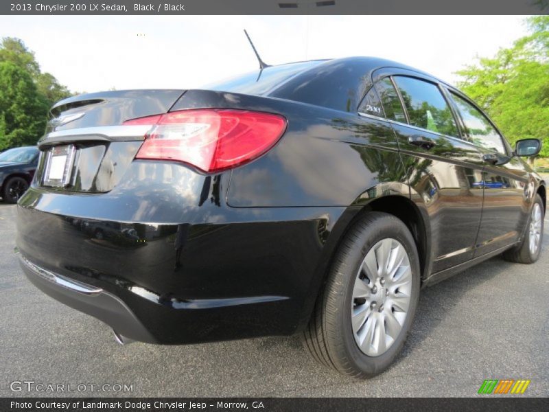 Black / Black 2013 Chrysler 200 LX Sedan