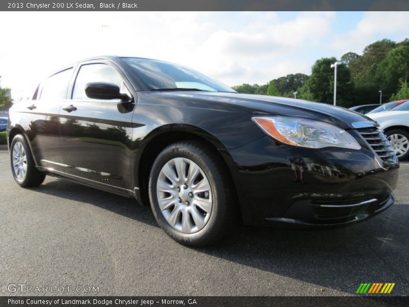 Black / Black 2013 Chrysler 200 LX Sedan