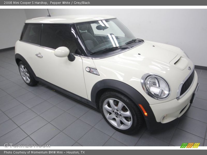 Pepper White / Grey/Black 2008 Mini Cooper S Hardtop