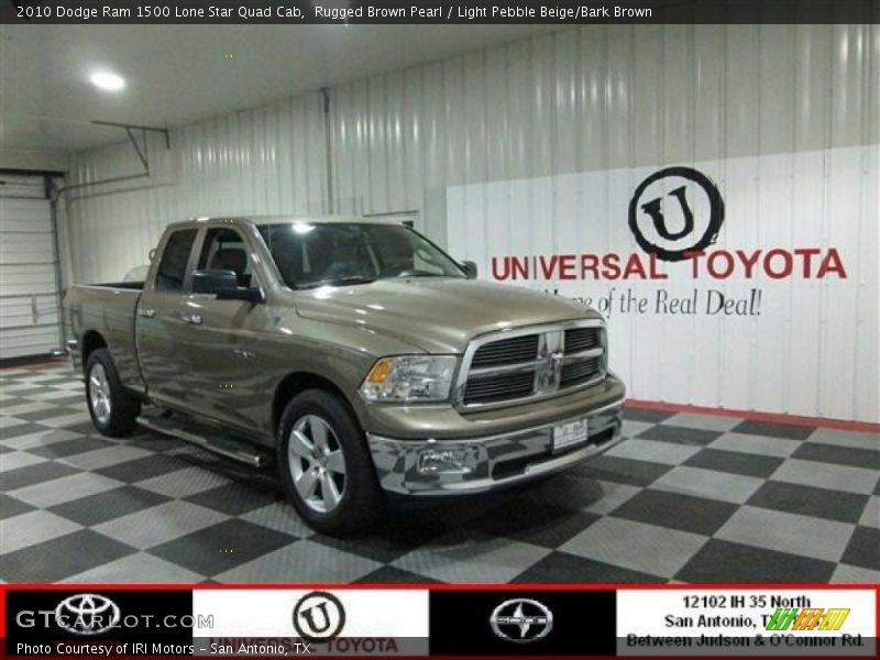 Rugged Brown Pearl / Light Pebble Beige/Bark Brown 2010 Dodge Ram 1500 Lone Star Quad Cab