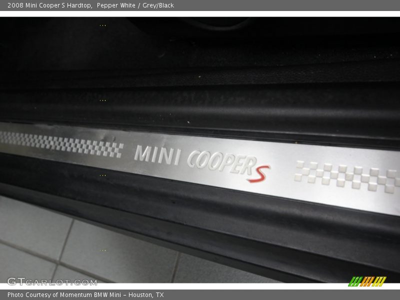 Pepper White / Grey/Black 2008 Mini Cooper S Hardtop