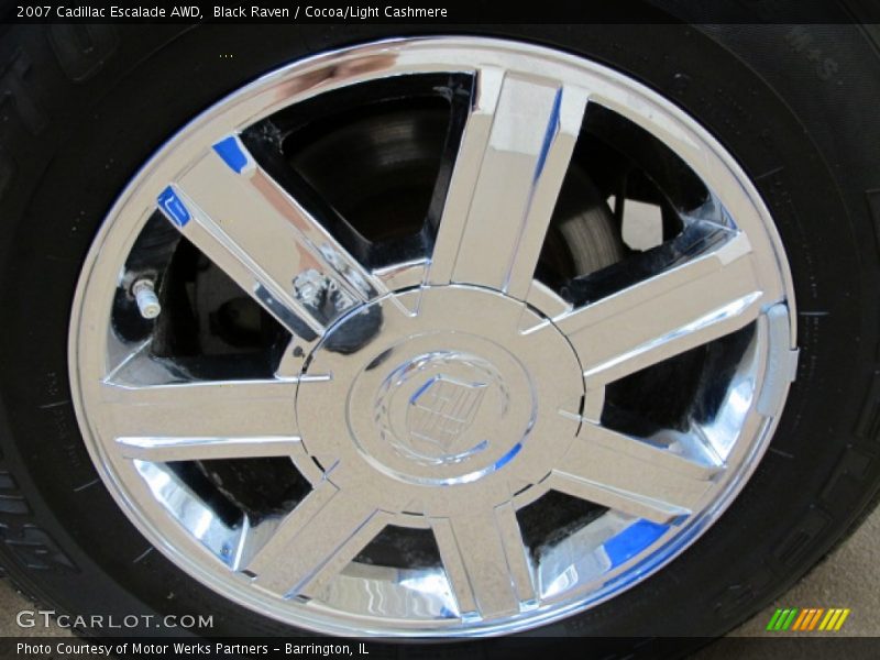 Black Raven / Cocoa/Light Cashmere 2007 Cadillac Escalade AWD