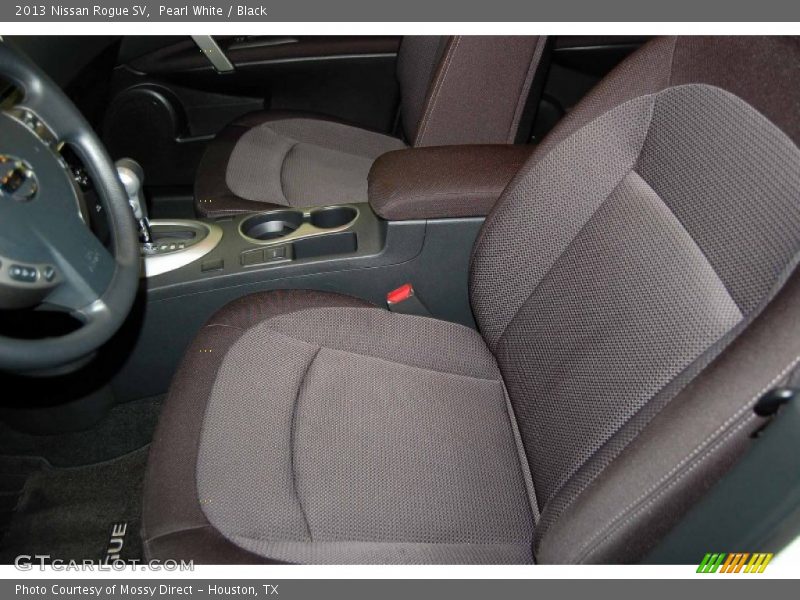 Pearl White / Black 2013 Nissan Rogue SV