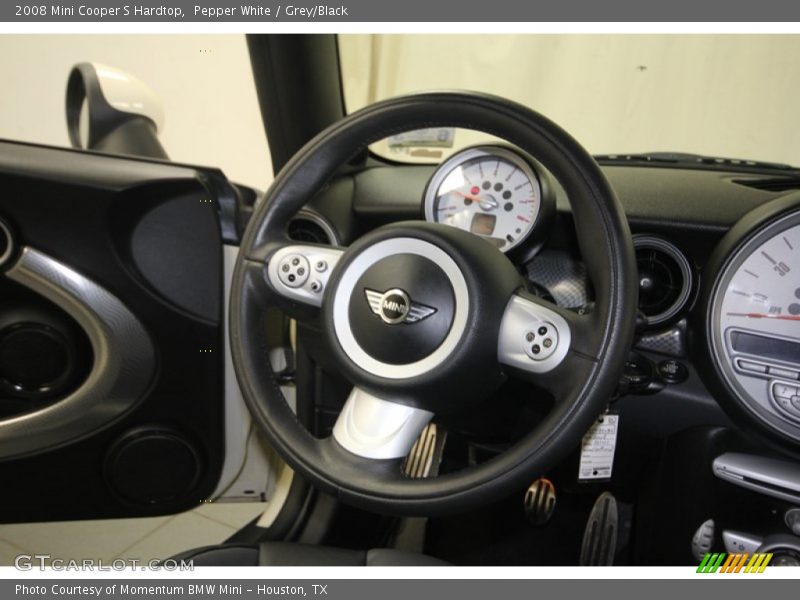 Pepper White / Grey/Black 2008 Mini Cooper S Hardtop
