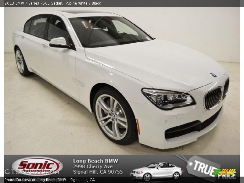 Alpine White / Black 2013 BMW 7 Series 750Li Sedan