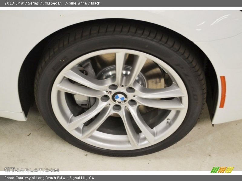 Alpine White / Black 2013 BMW 7 Series 750Li Sedan