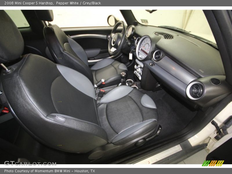Pepper White / Grey/Black 2008 Mini Cooper S Hardtop