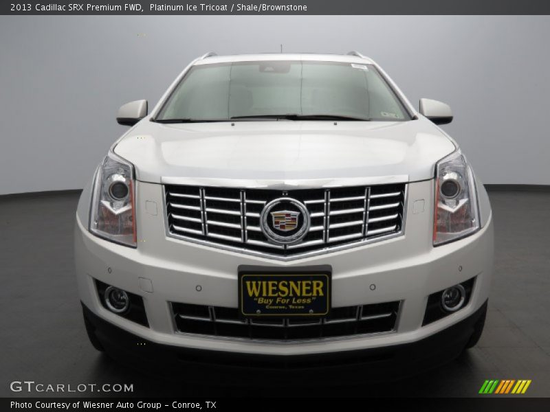 Platinum Ice Tricoat / Shale/Brownstone 2013 Cadillac SRX Premium FWD