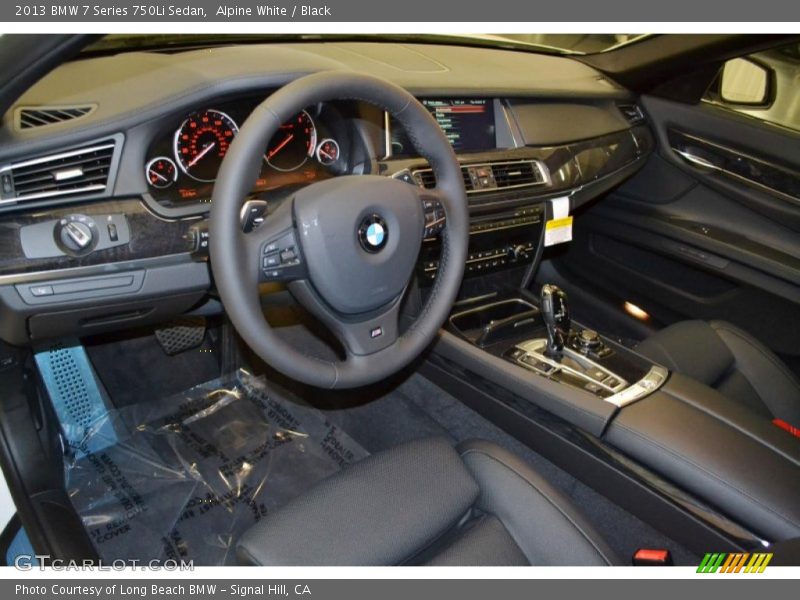 Alpine White / Black 2013 BMW 7 Series 750Li Sedan