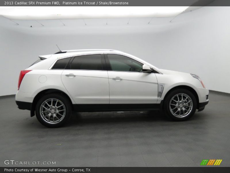 Platinum Ice Tricoat / Shale/Brownstone 2013 Cadillac SRX Premium FWD