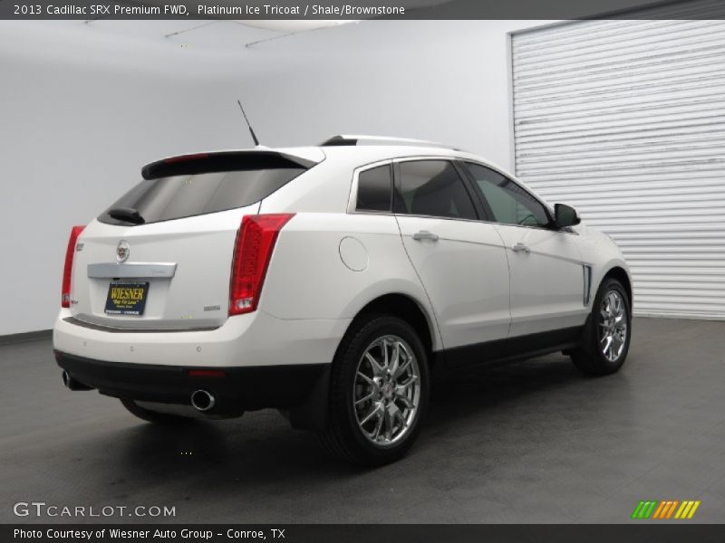 Platinum Ice Tricoat / Shale/Brownstone 2013 Cadillac SRX Premium FWD