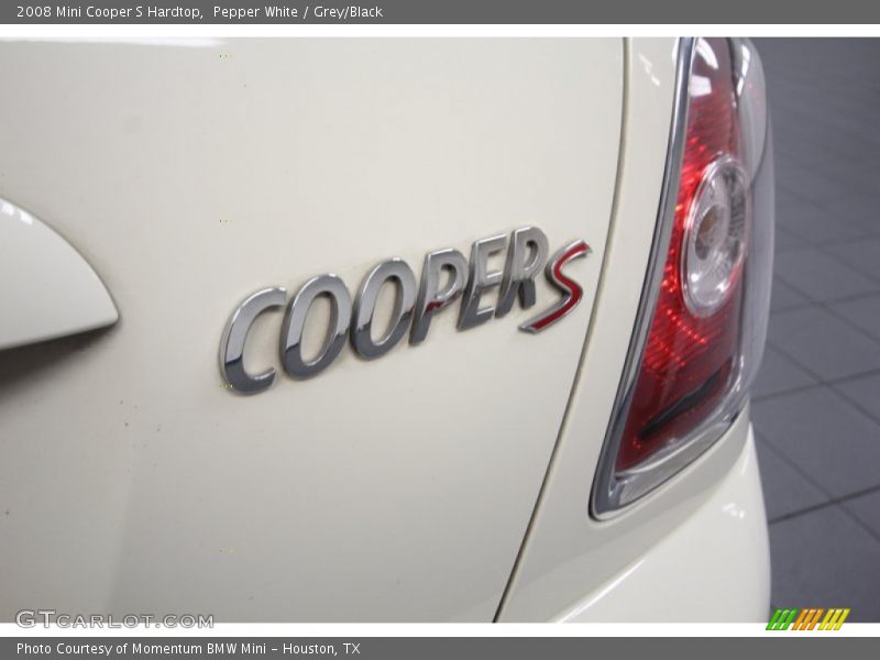 Pepper White / Grey/Black 2008 Mini Cooper S Hardtop