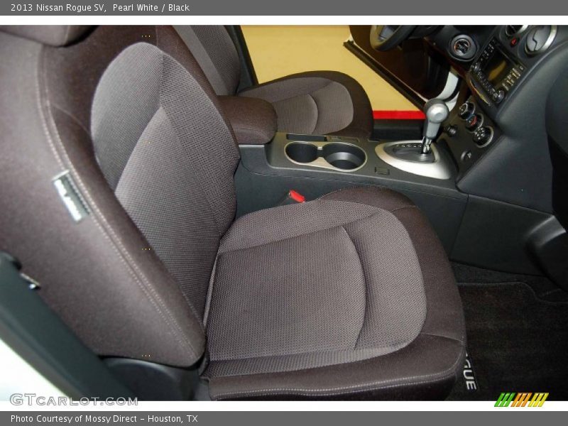 Pearl White / Black 2013 Nissan Rogue SV
