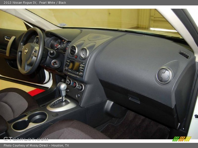 Pearl White / Black 2013 Nissan Rogue SV