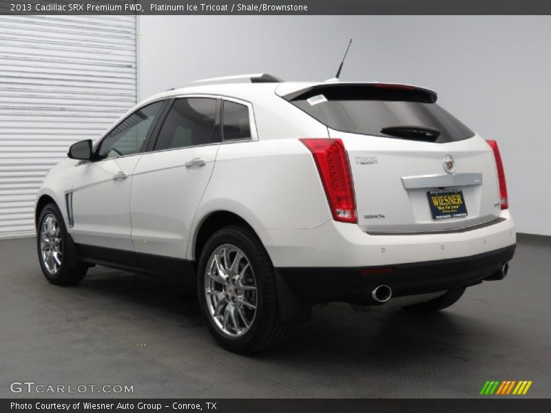 Platinum Ice Tricoat / Shale/Brownstone 2013 Cadillac SRX Premium FWD