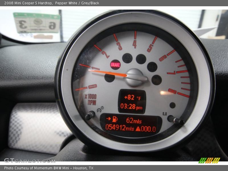 Pepper White / Grey/Black 2008 Mini Cooper S Hardtop