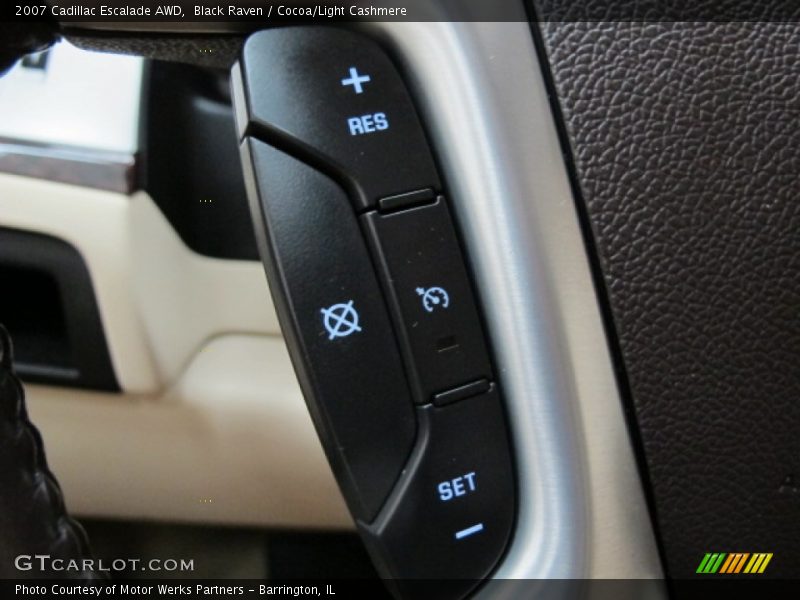 Black Raven / Cocoa/Light Cashmere 2007 Cadillac Escalade AWD