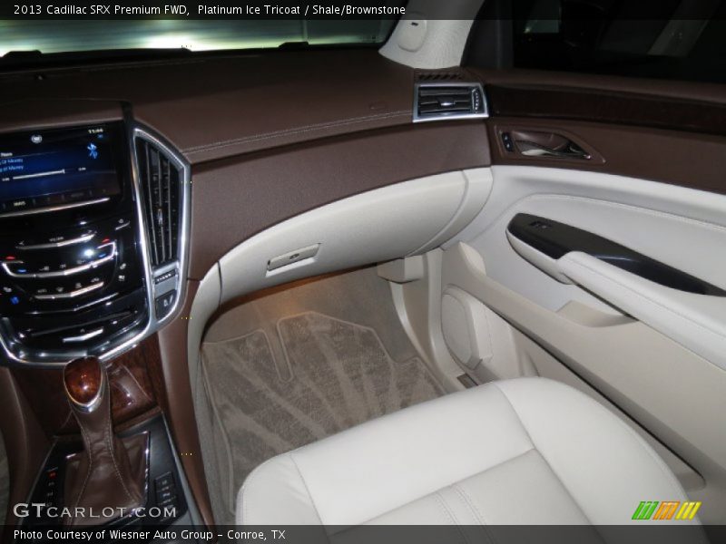 Platinum Ice Tricoat / Shale/Brownstone 2013 Cadillac SRX Premium FWD