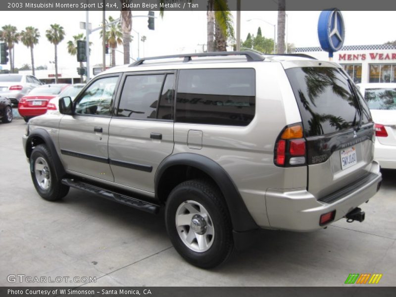 Sudan Beige Metallic / Tan 2003 Mitsubishi Montero Sport LS 4x4
