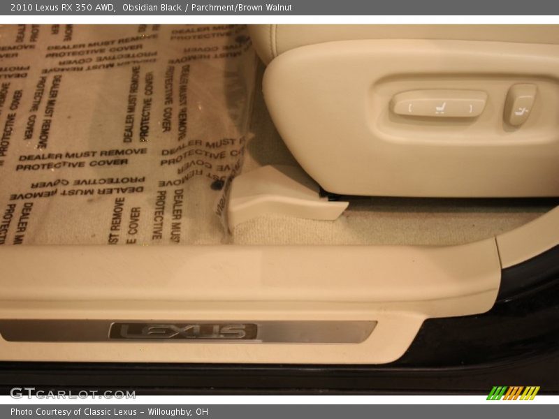Obsidian Black / Parchment/Brown Walnut 2010 Lexus RX 350 AWD