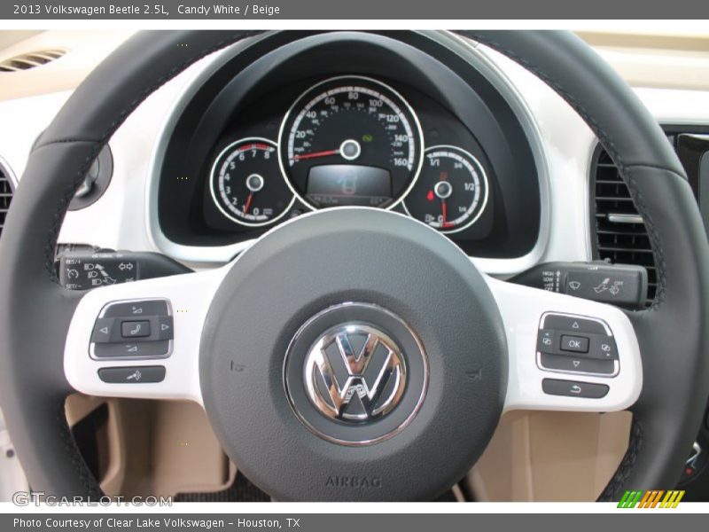 Candy White / Beige 2013 Volkswagen Beetle 2.5L