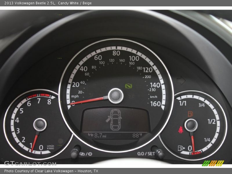 Candy White / Beige 2013 Volkswagen Beetle 2.5L