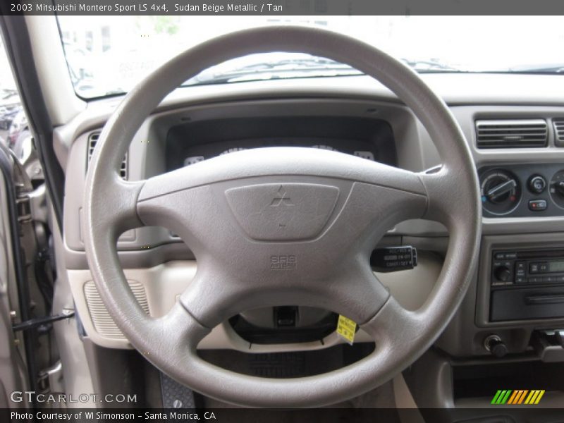 Sudan Beige Metallic / Tan 2003 Mitsubishi Montero Sport LS 4x4