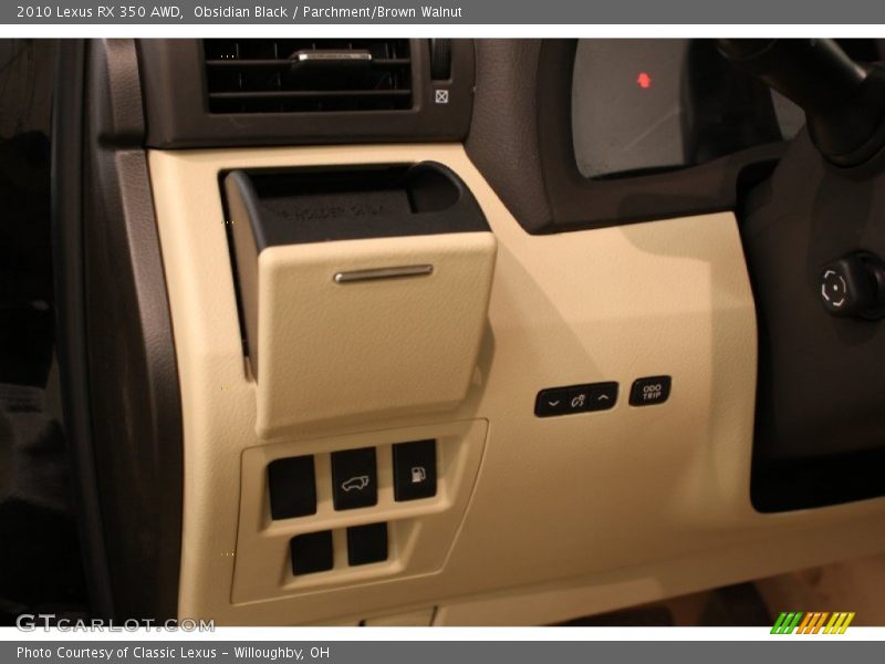Obsidian Black / Parchment/Brown Walnut 2010 Lexus RX 350 AWD