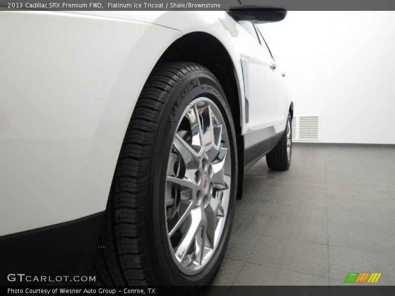 Platinum Ice Tricoat / Shale/Brownstone 2013 Cadillac SRX Premium FWD