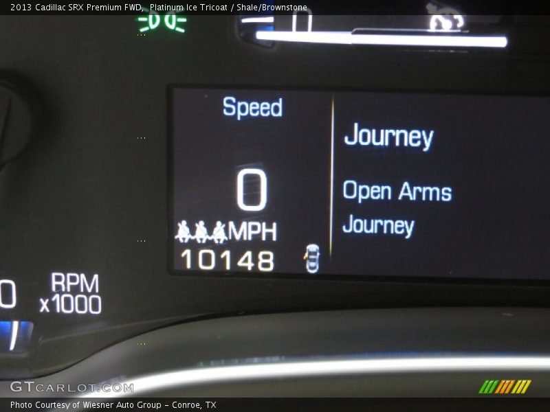 Platinum Ice Tricoat / Shale/Brownstone 2013 Cadillac SRX Premium FWD