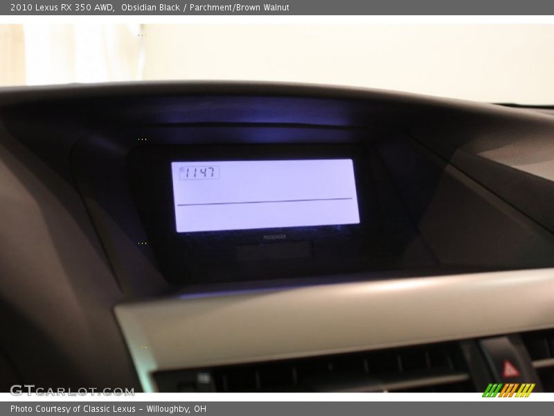 Obsidian Black / Parchment/Brown Walnut 2010 Lexus RX 350 AWD