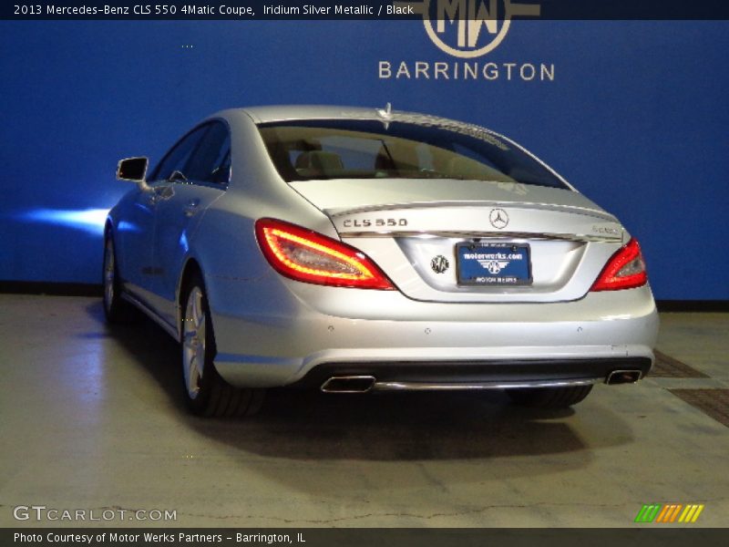 Iridium Silver Metallic / Black 2013 Mercedes-Benz CLS 550 4Matic Coupe