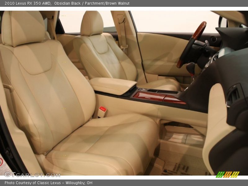 Obsidian Black / Parchment/Brown Walnut 2010 Lexus RX 350 AWD