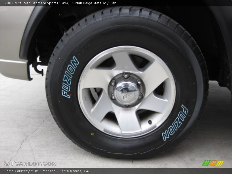 Sudan Beige Metallic / Tan 2003 Mitsubishi Montero Sport LS 4x4