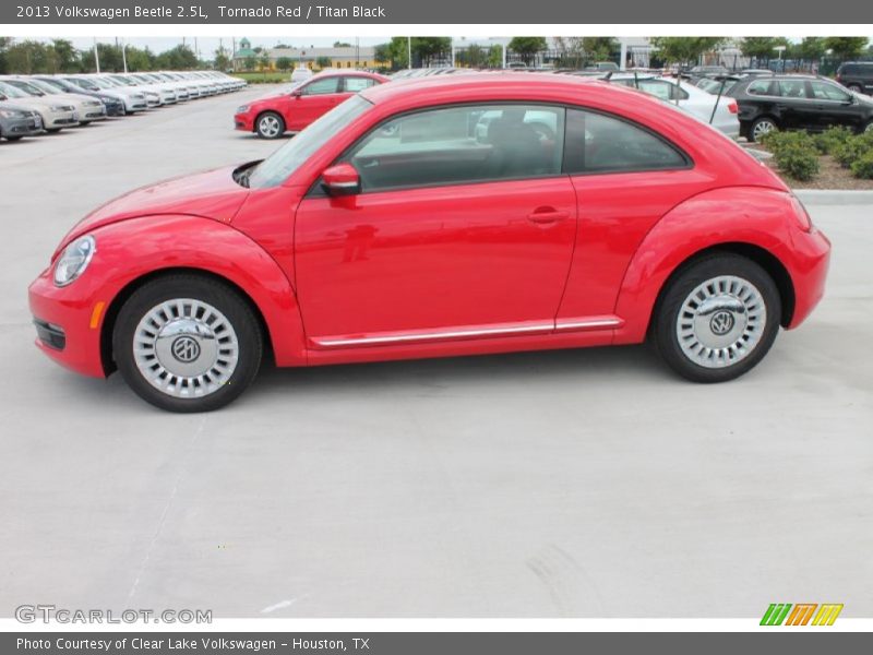 Tornado Red / Titan Black 2013 Volkswagen Beetle 2.5L