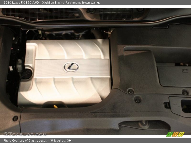 Obsidian Black / Parchment/Brown Walnut 2010 Lexus RX 350 AWD