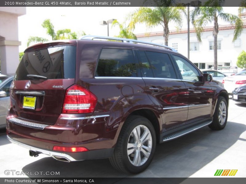 Barolo Red Metallic / Cashmere 2010 Mercedes-Benz GL 450 4Matic