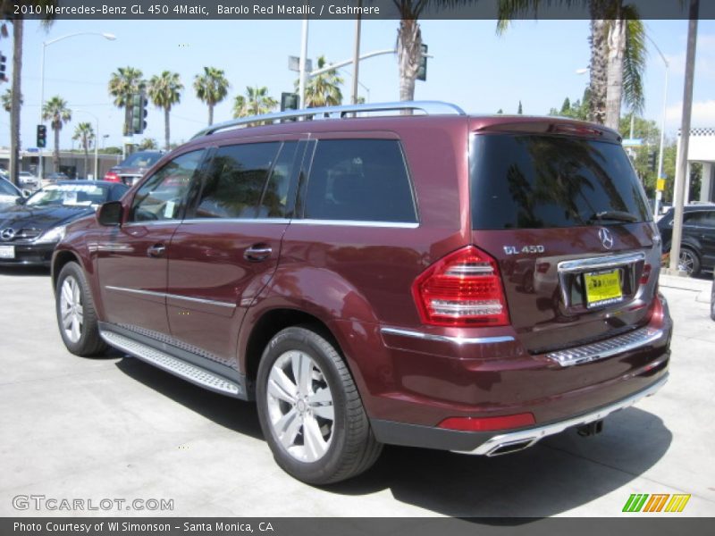 Barolo Red Metallic / Cashmere 2010 Mercedes-Benz GL 450 4Matic