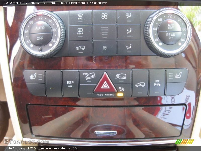 Controls of 2010 GL 450 4Matic
