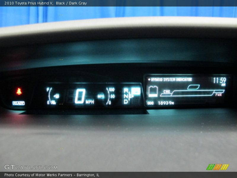 Black / Dark Gray 2010 Toyota Prius Hybrid V