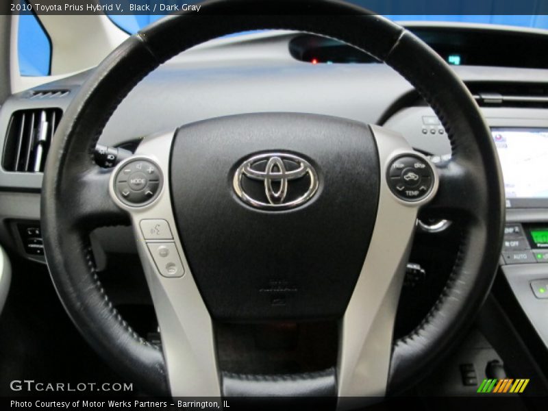 Black / Dark Gray 2010 Toyota Prius Hybrid V