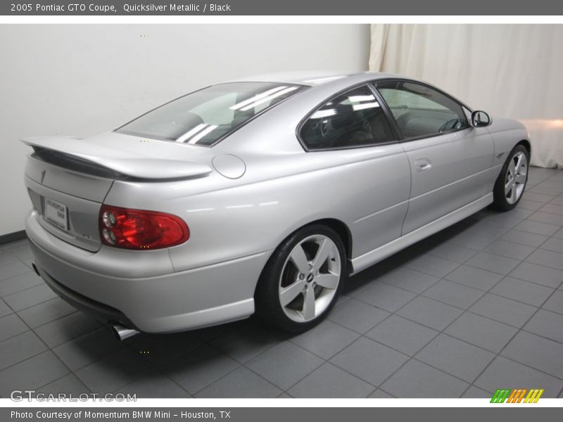 Quicksilver Metallic / Black 2005 Pontiac GTO Coupe